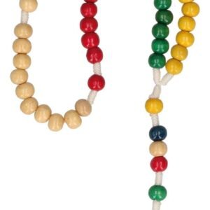 Butzon & Bercker Rosenkranz 27 cm - Bunte Holzperlen Gebetskette - Taufe - Image 1